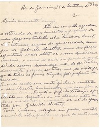 [Carta] 1944 oct. 25, Río de Janeiro [a] [Gabriela Mistral]