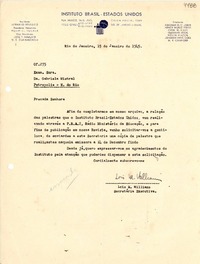 [Carta] 1945 ene. 15, Río de Janeiro [a] Gabriela Mistral, Petrópolis