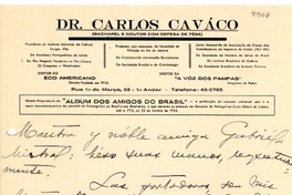 [Carta] 1945 jul. 21, Petrópolis [a] Gabriela Mistral