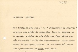 [Carta] 1945 sept. 14, São Paulo [a] Gabriela Mistral