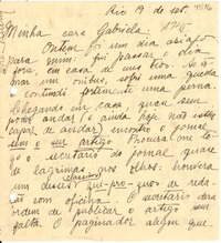 [Carta] 1945 sept. 19, Río de janeiro [a] Gabriela Mistral