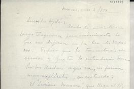 [Carta] 1950 ene. 2, México [a] Gabriela Mistral