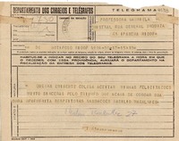 [Telegrama] 1945 nov. 17, Ipanema, Brasil [a] Gabriela Mistral