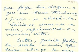 [Carta] 1945 nov. 18, Río de Janeiro [a] Gabriela Mistral