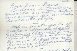 [Carta] 1948 ago. 12, Santa Bárbara, California [a] Doris Dana, New York