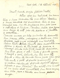 [Carta] 1948 set. 1, New York [a] Gabriela Mistral
