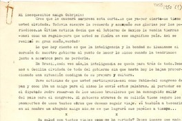 [Carta] [1950?], [Brasil] [a] Gabriela [Mistral]