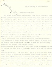 [Carta] 1951 nov. 7, Río de Janeiro [a] Gabriela Mistral, Petrópolis
