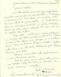 [Carta] 1953 jun. 15, Curitiba [a] Gabriela Mistral, Santiago, Chile