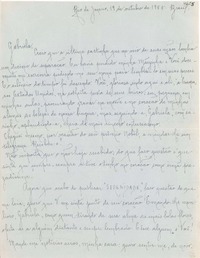 [Carta] 1955 oct. 19, Rio de Janeiro, Brasil [a] Gabriela [Mistral]