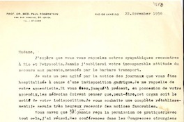 [Carta] 1956 nov. 22, Rio de Janeiro, [Brasil] [a] [Gabriela Mistral]