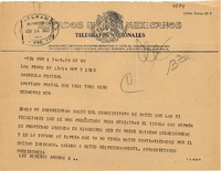 [Telegrama] 1950 nov. 14, [México D.F.] [a] Gabriela Mistral, Veracruz