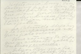 [Carta] 1952 oct. 4, Napoli, [Italia] [a] Doris Dana, Nueva York