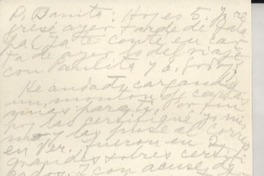 [Carta] 1949 dic. 7, Veracruz [a] Doris Dana, New York
