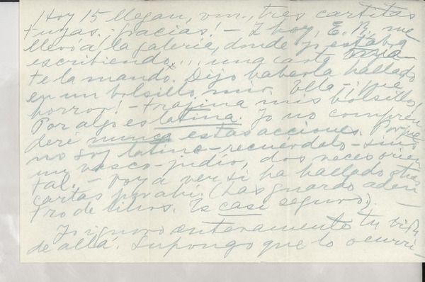 [Carta] 1949 dic. 15, Veracruz, México [a] Doris Dana, New York, Estados Unidos