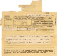 [Telegrama] 1951 feb. 5, Turín [a] Gabriela Mistral, Rapallo