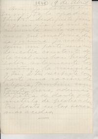 [Carta] 1949 abr. 9 [a] Doris Dana