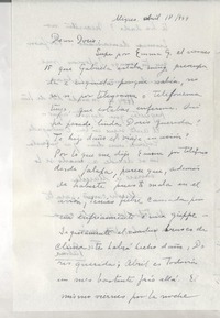 [Carta] 1949 abr. 18, México D. F. [a] Doris Dana