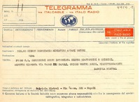 [Telegrama] [1952], Nápoles [a] Secretario Ministerio del Estero, Roma