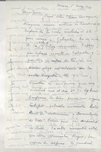 [Carta] 1949 mayo 2, México D. F. [a] Doris Dana, New York