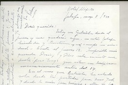 [Carta] 1949 mayo 8, México [a] Doris Dana, New York