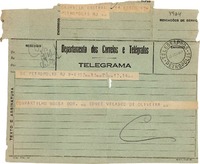 [Telegrama] 1943 ago. 20, Petrópolis [a] Gabriela Mistral, Petrópolis