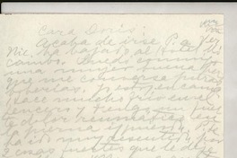 [Carta] 1949 nov. 22, Veracruz, México [a] Doris Dana, New York, Estados Unidos