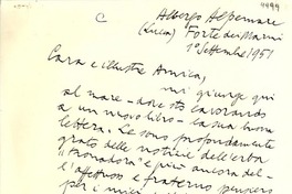 [Carta] 1951 sept. 1, Lucca, [Italia] [a] Gabriela Mistral