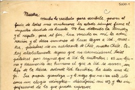 [Carta] 1950 sept. 26, Concepción, Chile [a] Gabriela Mistral