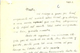 [Carta] 1954 feb. 26, Concepción, Chile [a] Gabriela Mistral
