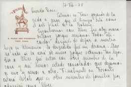[Carta] 1978 feb. 17, París [a] Doris Dana, New York