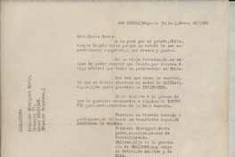 [Carta] 1960 mar. 20, Santiago de Chile [a] Doris Dana