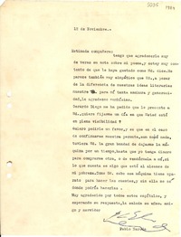 [Carta] 1934 nov. 12 [a] Gabriela Mistral