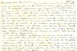 [Carta] 1945 mayo 5, Vicuña, [Chile] [a] Gabriela [Mistral]
