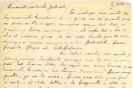 [Carta] 1945 oct. 7, Vicuña, [Chile] [a] Gabriela Mistral