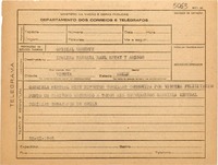 [Telegrama] 1945 nov. 23, [Petrópolis, Brasil] [a] Isolina Barraza, Raúl Estay y amigos
