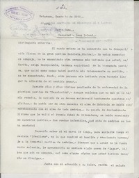 [Carta] 1957 ene. 20, Retamosa, Uruguay [a] Doris Dana, New York, Estados Unidos