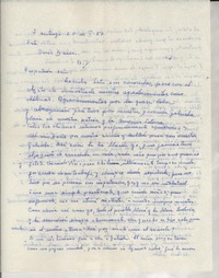 [Carta] 1957 ene. 20, Santiago [a] Doris Dana, New York, Estados Unidos