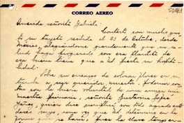 [Carta] 1949 nov. 14, Vicuña [a] Gabriela Mistral