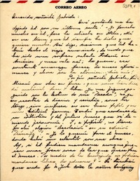 [Carta] 1950 abr. 25, Vicuña [a] Gabriela Mistral