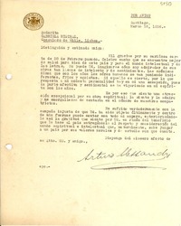 [Carta] 1936 mar. 16, Santiago, Chile [a] Gabriela Mistral