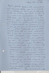 [Carta] 1942 nov. 14, México [a] Gabriela Mistral