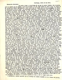 [Carta] 1952 abr. 26, Santiago, [Chile] [a] Gabriela Mistral