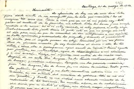 [Carta] 1952 mayo 21, Santiago, [Chile] [a] [Gabriela Mistral]