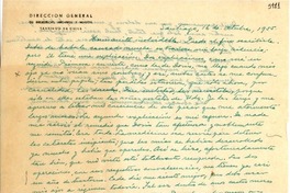 [Carta] 1955 oct. 16, Santiago [a] Gabriela Mistral