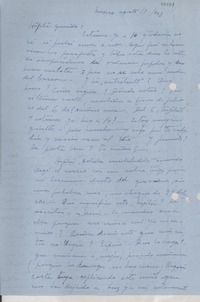[Carta] 1943 ago. 14, México [a] Gabriela Mistral