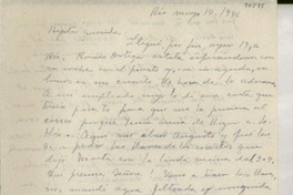 [Carta] 1946 mayo 14, Río de Janeiro [a] Gabriela Mistral