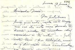 [Carta] 1950 jun. 12, [México] [a] Doris [Dana]