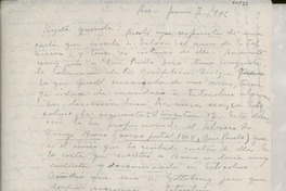 [Carta] 1946 jun. 7, Río de Janeiro [a] Gabriela Mistral