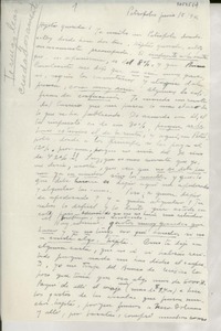 [Carta] 1946 jun. 15, Petrópolis, [Brasil] [a] Gabriela Mistral